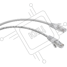 Шнур комм. Cabeus, кат. 6A, экр., S/FTP, RJ45/RJ45, LSZH, AWG26, 5м, серый