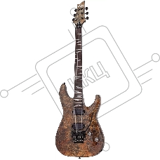 Электрогитара SCHECTER OMEN ELITE-6 FR CHAR - электрогитара 6-струнная, Charcoal (CHAR) - древесный