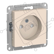 Механизм розетки 1-м СП AtlasDesign без заземл. защ. шторки 16А беж. SchE ATN000249