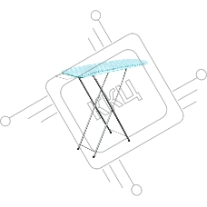 Доска гладильная PERILLA by Dogrular БЕРЕЗКА МИНИ,ДСП 110х30х9см