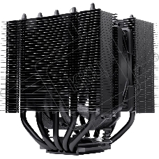 Кулер для процессора Noctua NH-D12L chromax черный, 120 мм, медь, 0-2000 об/мин, 22.6 дБ, 4 pin PWM, 148 Вт, высота 145 мм