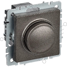 Светорегулятор поворотно-нажимной IEK BRITE СС10-1-0-БрТБ (BR-D20-0600-K45) 600 Вт темная бронза