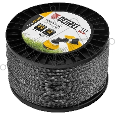 Леска для триммера Denzel двухкомпонентная витой квадрат, 2,0мм х 357м, на DIN катушке EXTRA CORD