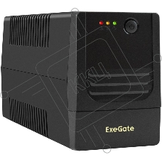 Источник бесперебойного питания ExeGate Power NB-650.LED.AVR.4C13 / 650 ВА / 390 Вт / 4 x IEC 320 C13