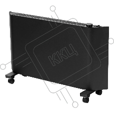 Конвектор Denzel XCE-2000B черный, 2000 Вт, 25 м2, термостат