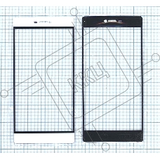 Стекло для Huawei P8 белое