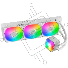 Система жидкостного охлаждения Water Cooling System Geometric Future Eskimo Pro 360 (240W, 360мм, ARGB, белый/ Fans: 3x120мм, 80.81CFM, 34.2dBA, 2000RPM/ Pump height 54мм, 3200RPM, Rad thickness 27мм/ S: 1851, 1700, 1200, 115X, 2011, 2066, AM5, AM4)