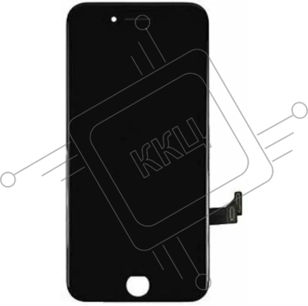 Дисплей Amperin для Apple iPhone 7 в сборе с тачскрином (IPS), черный