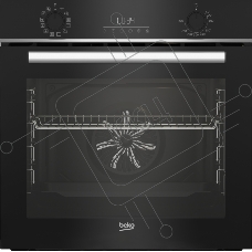 Духовой шкаф Beko BIOM1531KBNC (7729486418) чёрный, 72 л