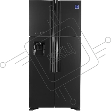 Холодильник Hitachi R-W660PUC7 GGR серый стекло двухкамерный инвертер 396/144л морозилка сверху