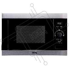 Микроволновая печь встраиваемая Korting KMI 825 XN нержавеющая сталь, 25 л, 900 Вт, переключатели - поворотный механизм/кнопки