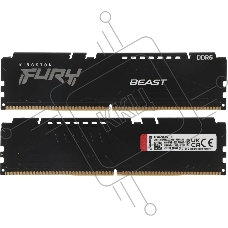 Оперативная память Kingston Fury Beast, DDR5, 16GB (2x8GB), 5600MHz, CL40, DIMM, с радиаторами, черный