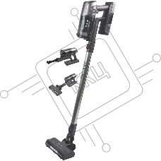 Пылесос вертикальный Viconte VC-398 черный/серебристый, питание от аккумулятора, 150 Вт, уборка сухая, пылесборник 0.5 л