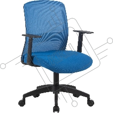 Кресло компьютерное Cactus CS-MC333-BL темно-синий, сиденье темно-синий, сетка/ткань, низк.спин. крестов. пластик, пластик черный Кресло компьютерное Cactus CS-MC333-BL темно-синий, сиденье темно-синий, сетка/ткань, низк.спин. крестов. пластик, пластик черный