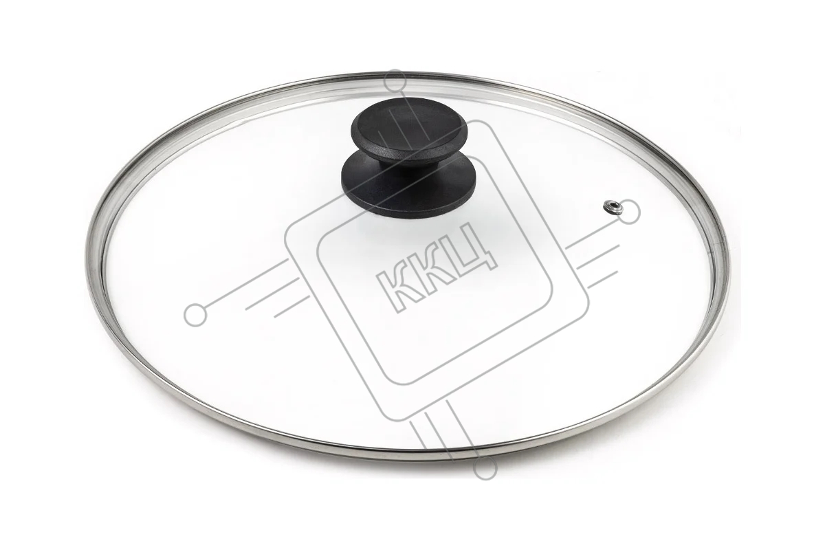 Крышка LARA LR01-100 30 см, стеклянная, универсальная, стильная ручка
