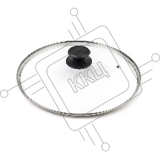 Крышка LARA LR01-100 30 см, стеклянная, универсальная, стильная ручка Крышка LARA LR01-100 30 см, стеклянная, универсальная, стильная ручка
