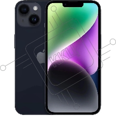 Смартфон Apple A2882 iPhone 14 256Gb 6Gb темная ночь моноблок 3G 4G 1Sim 6.1