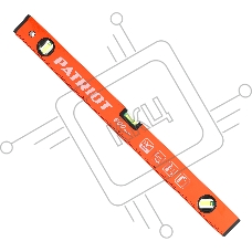 Уровень PATRIOT LRP-600, магнитный, алюминиевый фрезерованный, усиленный, 600мм