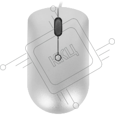 Мышь проводная Lenovo 540 светло-серый, 2400 dpi, USB-C, кнопки - 4