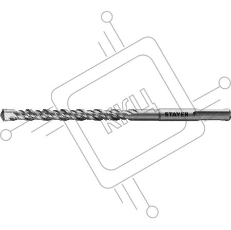 Бур STAYER SDS-plus 8 x 160 мм, Professional