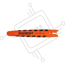 Шина PATRIOT 822HSFL149 для харвестера, 82 см, 404, 2,0мм