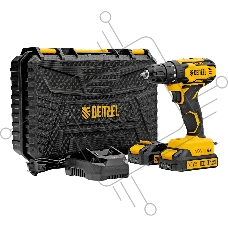 Дрель-шуруповерт Denzel CDQ-20, Аккумуляторная, 20В, 2 АКБ, Кейс Дрель-шуруповерт Denzel CDQ-20, Аккумуляторная, 20В, 2 АКБ, Кейс