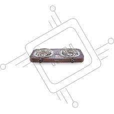 Плита настольная электрическая Centek CT-1509 Siberia коричневый, 2 кВт, ТЭН, конфорки - 2, эмаль, поворотные переключатели