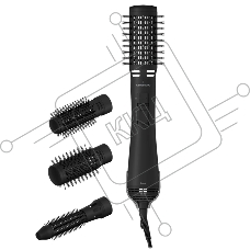 Фен-щетка Grundig HS 7082 черный, 1100 Вт, ионизация, 30/40/50 мм
