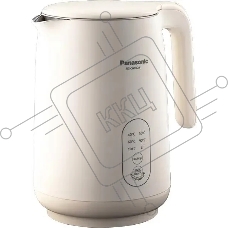 Чайник электрический Panasonic NC-CWK72A 1.5 л, 1500 Вт, полупропилен/нержавеющая сталь, бежевый