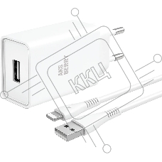 Зарядное устройство Aksberry (6900221580012) T40 1USB 24A + Lightning (белый)