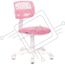 Кресло детское Бюрократ CH-W299/PK/TW-13A TW-06A TW-13A розовый спинка сетка (пластик белый)