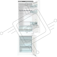 Встраиваемый холодильник Gorenje NRKI418FA0 белый, двухкамерный, 180/68 л., морозилка снизу, No Frost