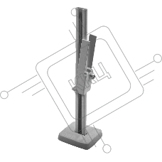 Кронштейн напольный Royal Thermo К11.31.28 Silver Satin
