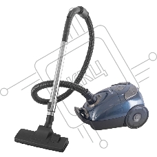 Пылесос мешкового типа Endever SkyClean VC-252, синий/серый, мощность 1800 Вт, мощность всасывания 350 Вт, объем мешка для пыли 2,5 литра