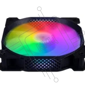 Вентилятор 1STPLAYER F1 Black / 120mm, LED 5-color, 1000rpm, 3pin / F1-BK / bulk