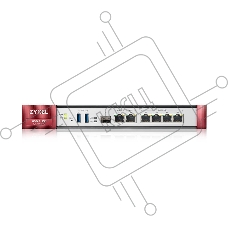 Межсетевой экран Zyxel USG FLEX 200HP, Rack, 1xRJ-45: 1/2.5G (LAN/WAN), 1xRJ-45: 1/2.5G PoE+ (LAN/WAN), 6xRJ-45: 1G (LAN/WAN), 1xUSB3.0 **