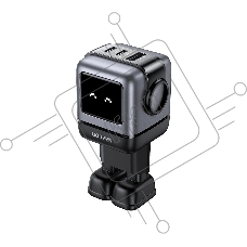 Сетевое зарядное устройство Nexode Robot 65Вт 2xUSB-C, 1xUSB-A, GaN Gray (25685B)