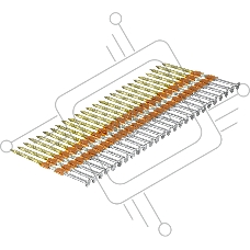 Гвозди Denzel для пнев. нейлера (оцинк.), длина - 75 мм, диам. - 3,05 мм, 2000 шт.