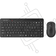 Клавиатура + мышь A4Tech Fstyler FG2200 Air2 клав:черный мышь:черный USB беспроводная slim