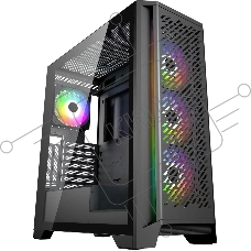 Компьютерный корпус Оклик OCC-MD304 черный без БП ATX 10x120мм 5x140мм 2xUSB2.0 1xUSB3.0 audio bott PSU