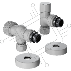 Набор термостатический осевой Royal Thermo Design Pro 15мм М30х1,5 (белый)