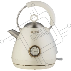 Чайник электрический Gorenje K17CD 1.7л. бежевый корпус: металл