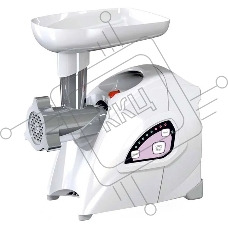 Мясорубка электрическая Аксион М642.02 белый, 2000 Вт, 3 кг/мин, реверс, защита от перегрузки, насадки - 4