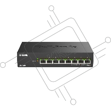 Коммутатор D-Link DMS-108P/A1A, 8×2.5 Гбит/с, неуправляемый