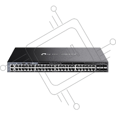 Стекируемый управляемый коммутатор TP-Link SG6654X 3 го уровня Omada с 48 гигабитными портами и 6 портами SFP+ Стекируемый управляемый коммутатор TP-Link SG6654X 3 го уровня Omada с 48 гигабитными портами и 6 портами SFP+