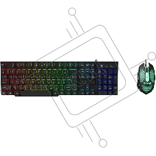 Клавиатура + мышь Оклик GMNG 400GMK клав:черный мышь:черный USB