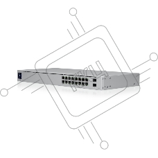 Коммутатор Ubiquiti UniFi Switch 16 PoE, 16×1 Гбит/с PoE+ + 2×1 Гбит/с SFP Uplink, управляемый