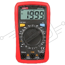 Цифровой мультиметр UNI-T UT131C Напряжение переменного/постоянного тока (250 В); постоянный ток (10А); Сопротивление (200 МОм); Температура (1000 ℃); Ручной диапазон
