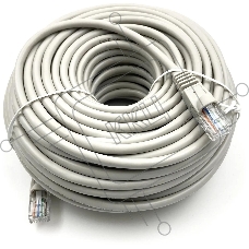Патч-корд Buro UTP-5E-25M-G-LSZH серый UTP cat.5E RJ-45 (m)-RJ-45 (m) 25м
