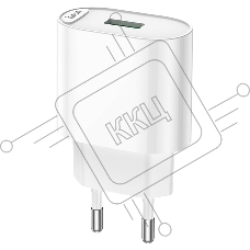 Блок питания (сетевой адаптер) HOCO C109A Fighter, QC3.0, 18W, белый